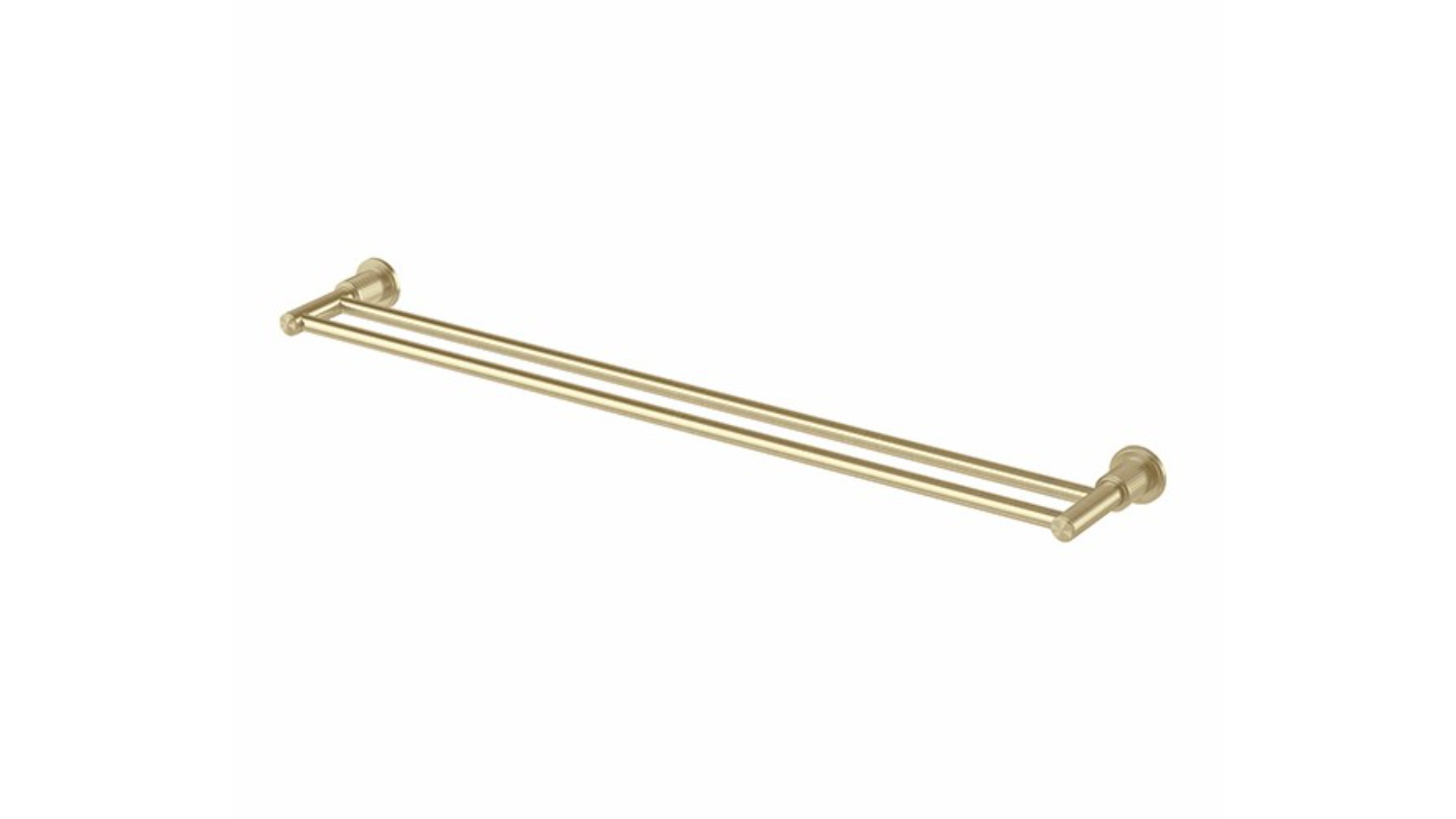 Phoenix Wiltern 800mm Double Towel Rail - Brushed Gold