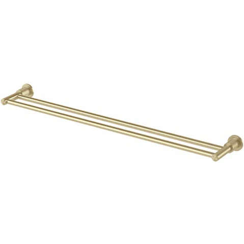 Phoenix Wiltern 800mm Double Towel Rail - Brushed Gold