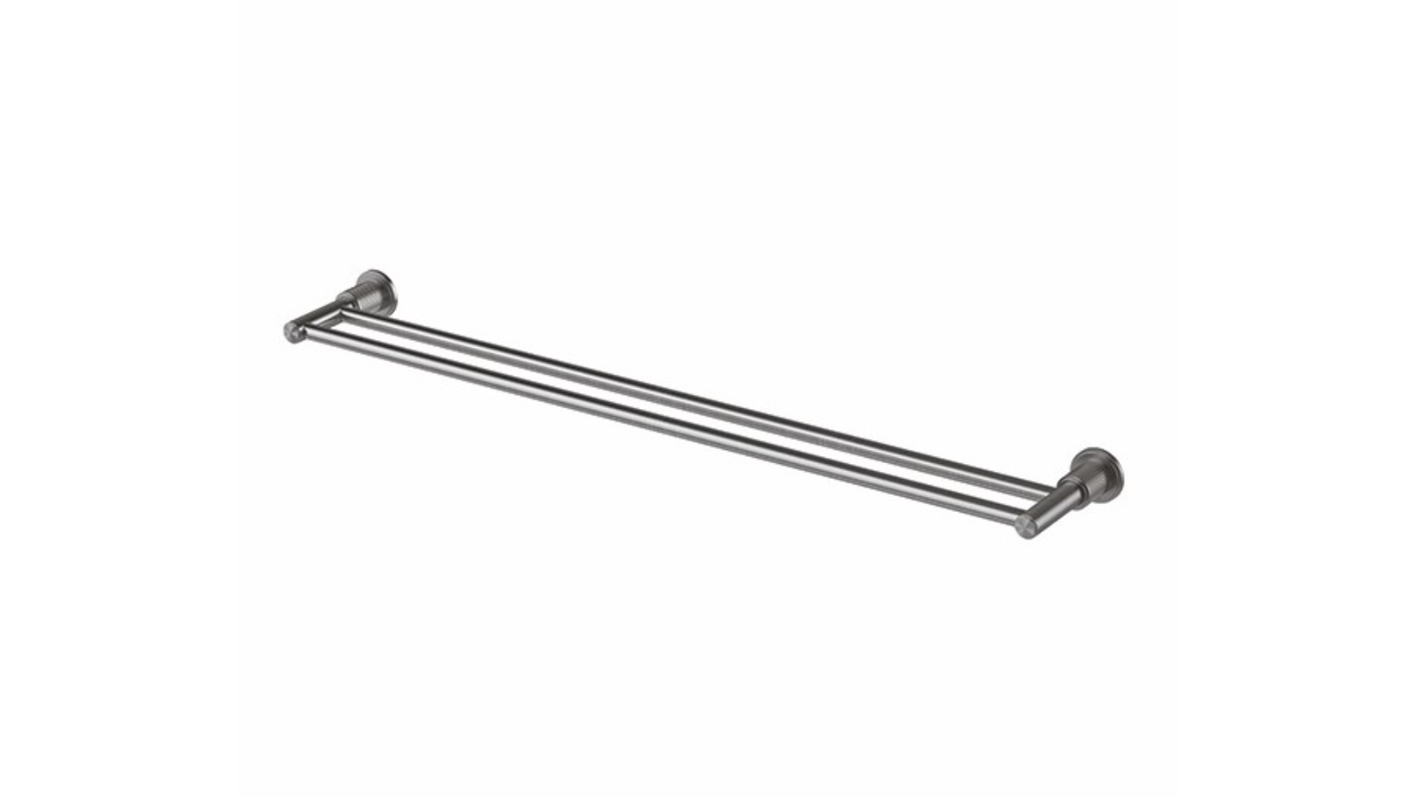 Phoenix Wiltern 800mm Double Towel Rail - Brushed Carbon