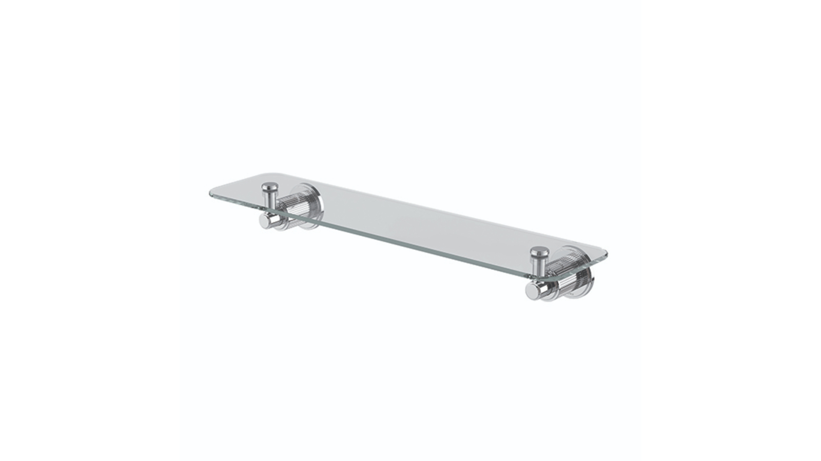 Phoenix Wiltern 450mm Glass Shelf - Chrome