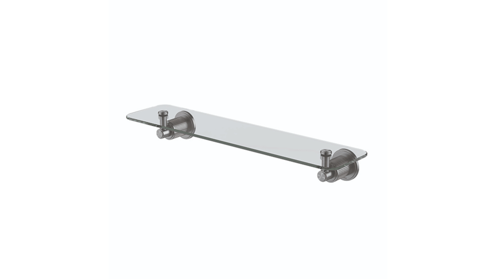 Phoenix Wiltern 450mm Glass Shelf - Brushed Carbon