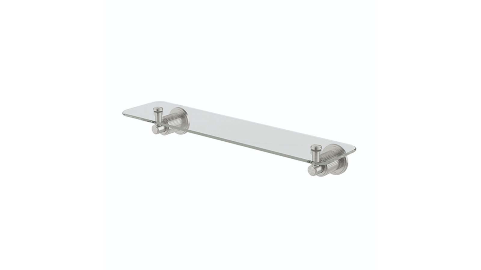 Phoenix Wiltern 450mm Glass Shelf - Brushed Nickel