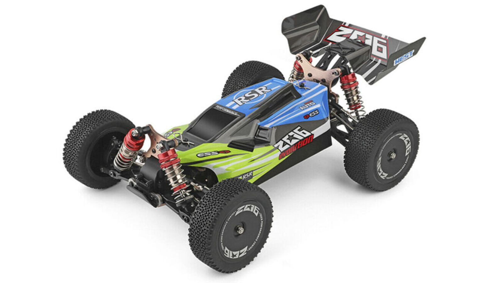 WL Toys 4WD 60km/H Off-Road RC Car - Blue/Green