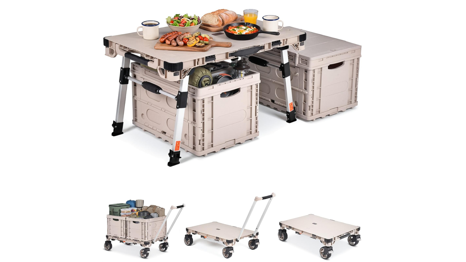 Advwin 3-in-1 Multi-Purpose Foldable Camping Cart