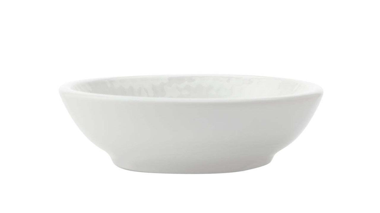 Maxwell and Williams White Porcelain Basics Round Diamonds Dipping Dish Sauce - 7cm