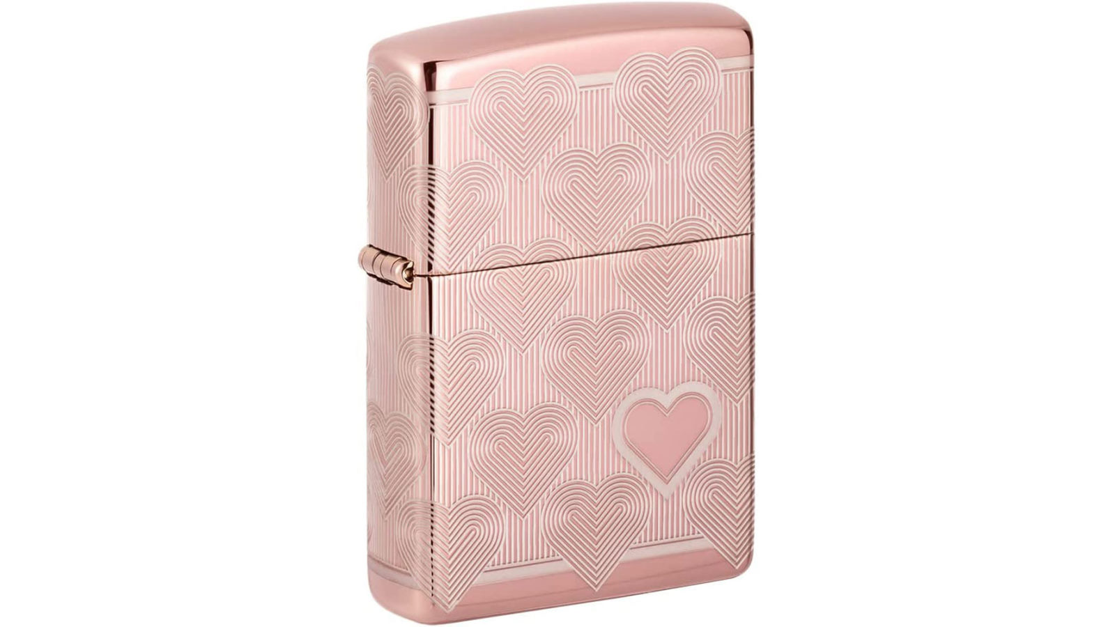 Zippo Heart Design Rose Gold Lighter