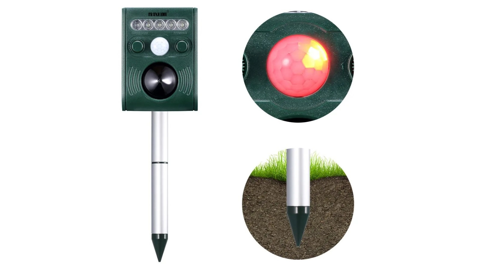 Maxkon Ultrasonic Bird Animal Repeller Pest Control Repellent 315 SQM