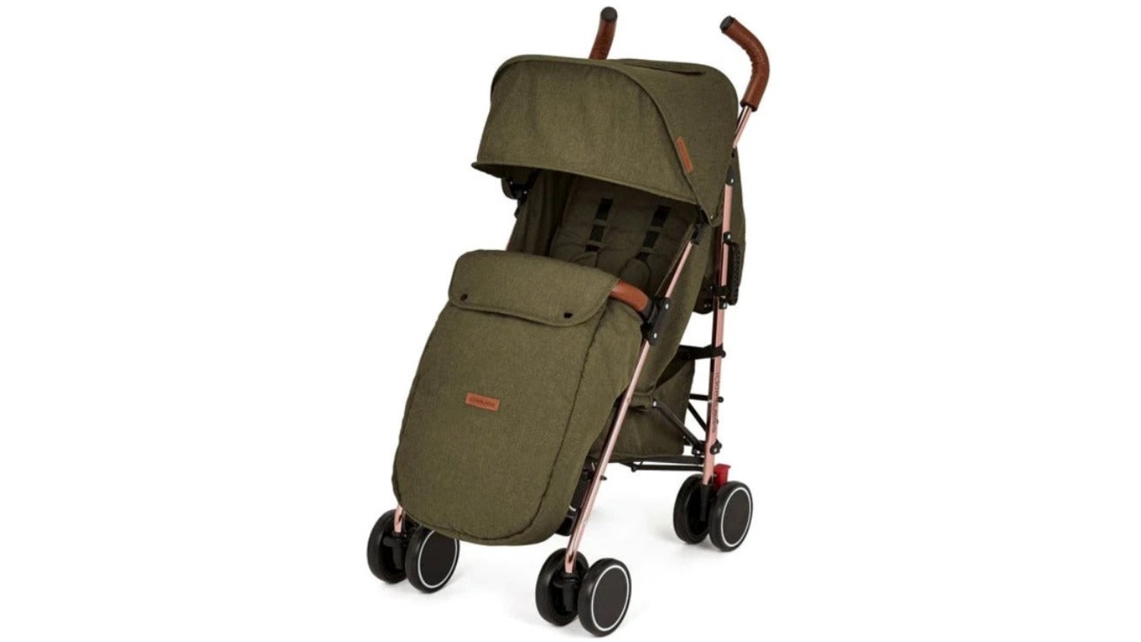 Ickle Bubba Discovery Max Pram Rose Gold/Khaki Harvey Norman