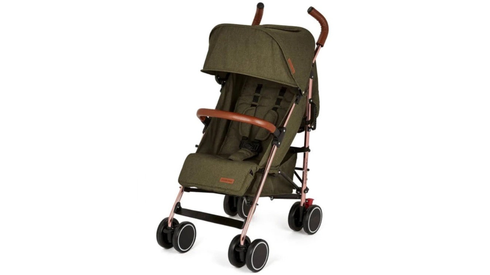 Ickle Bubba Discovery Max Pram Rose Gold/Khaki Harvey Norman