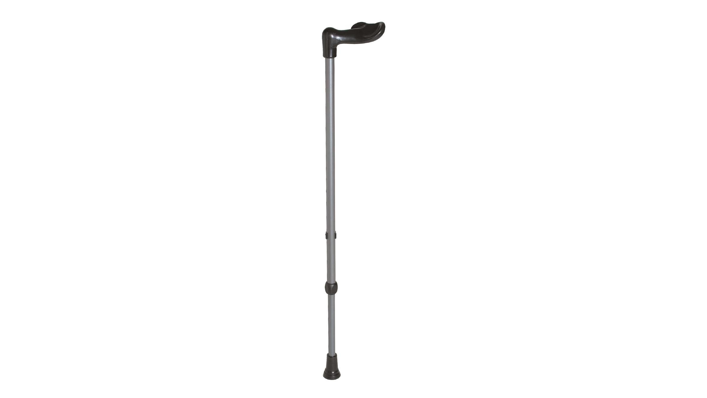Rebotec Fischerstock Walking Stick Right - Dark Silver