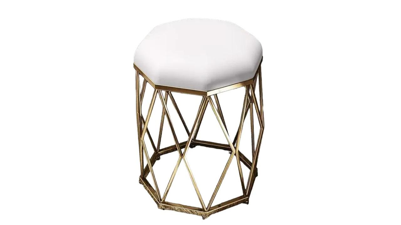 NNEOBA Elegance Dressing Stool - White
