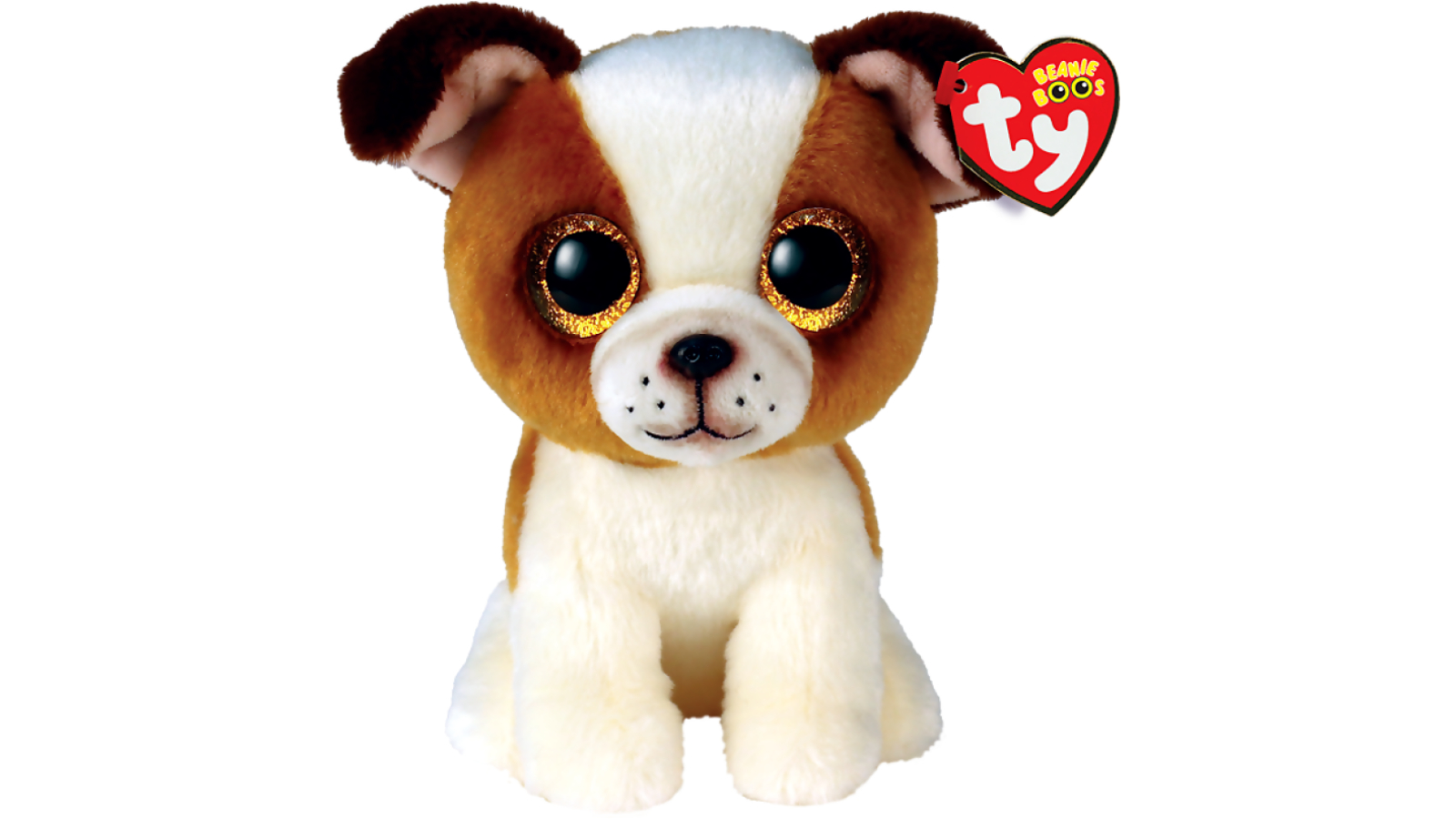 Beanie Boos Brown/White and White Dog - Small