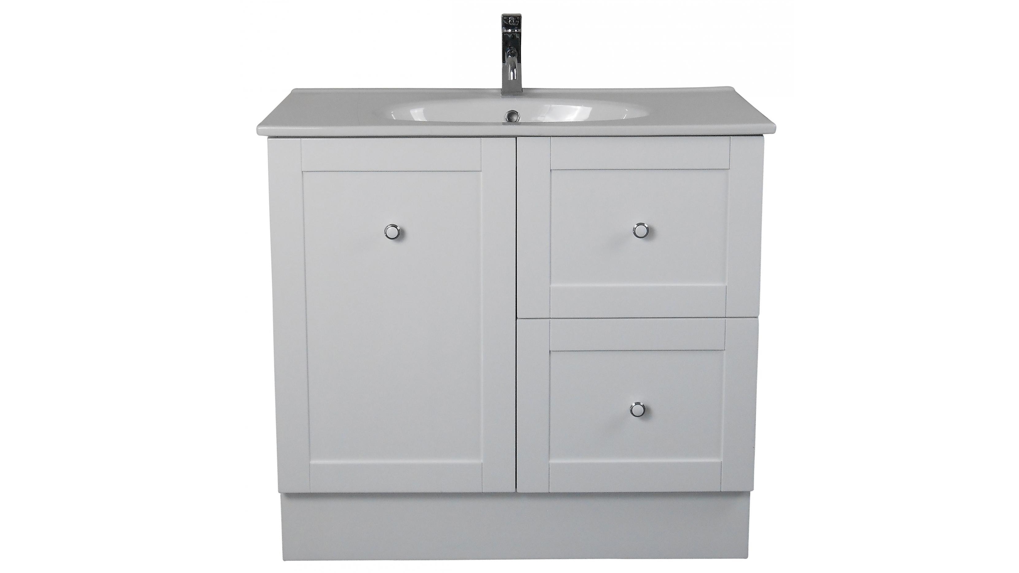 Ledin Hoxton 900mm Vanity with Orion Top White Harvey Norman