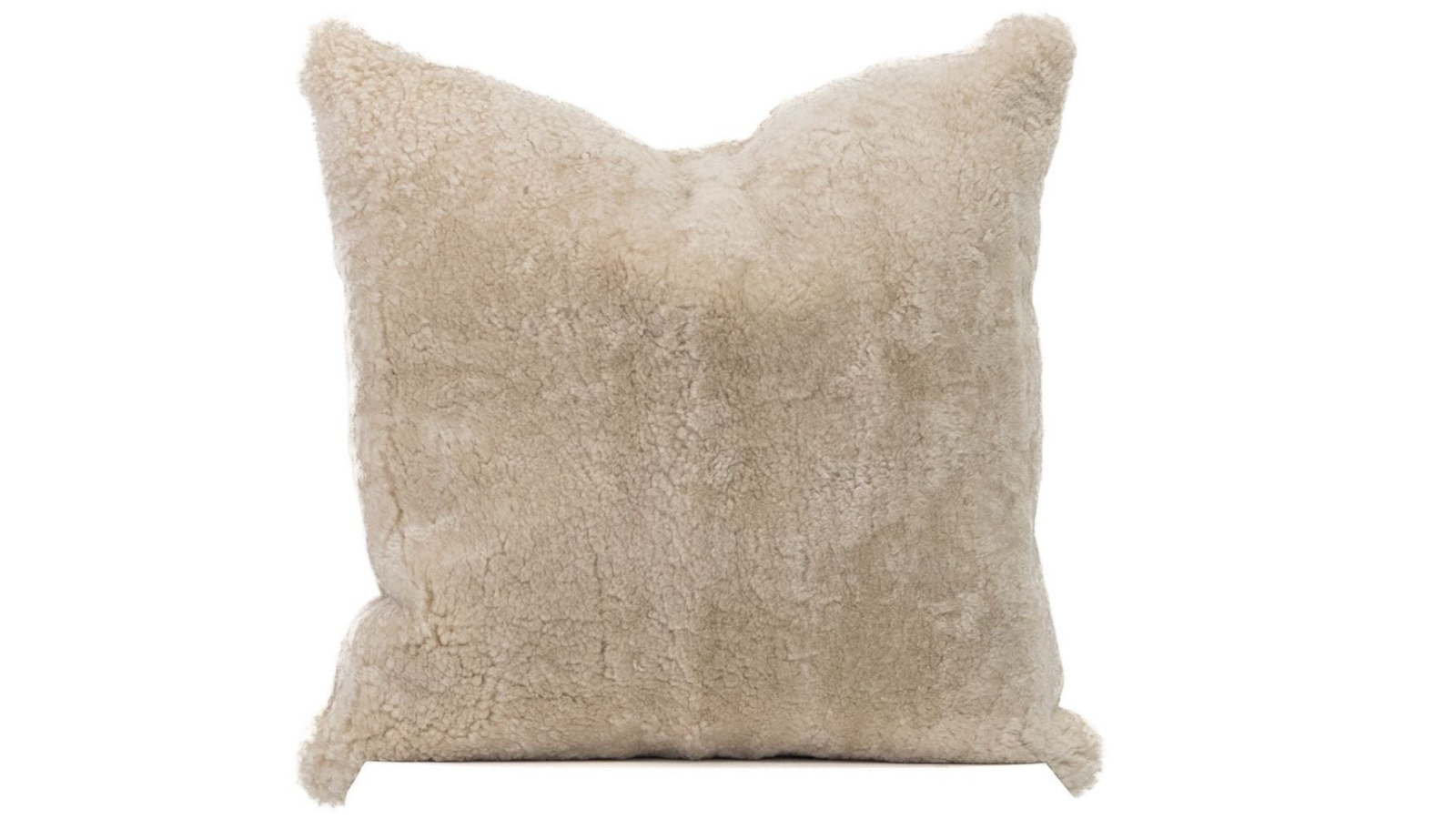 Naturally Sheepskins 50 x 50cm Shearling Cushion with Insert - Stone