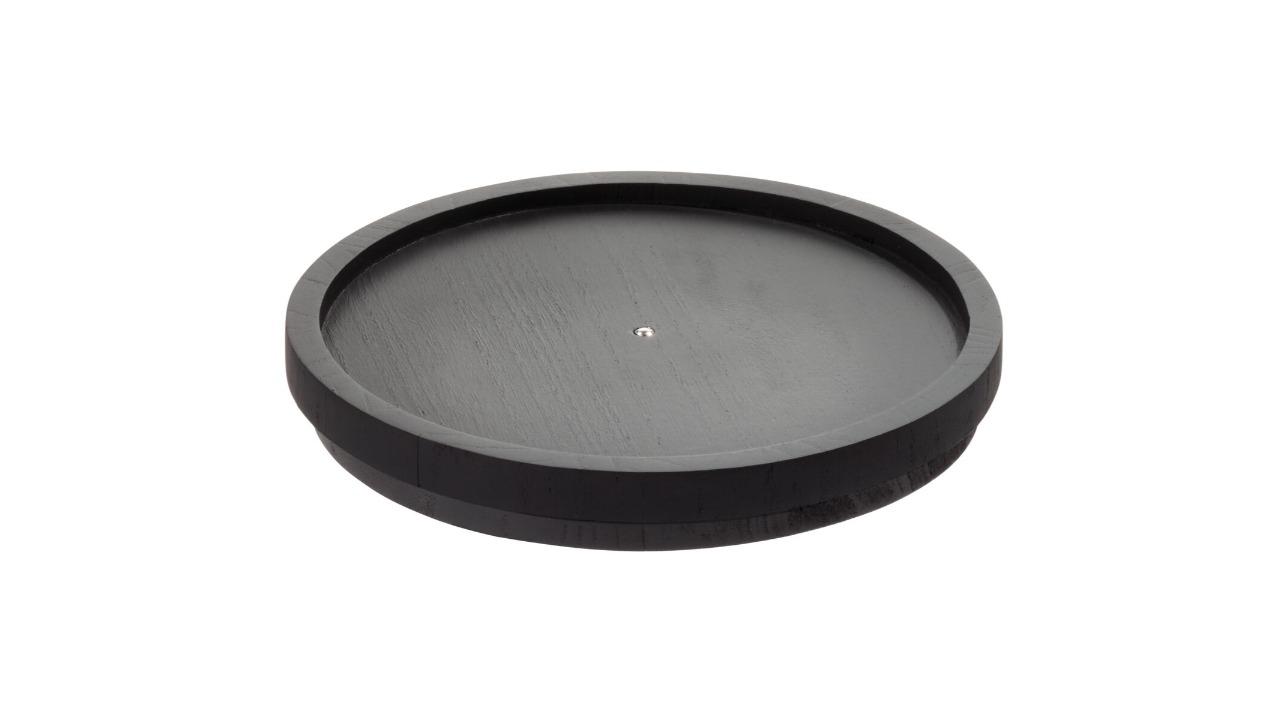 iDesign Wooden Lazy Susan Turntable - Black