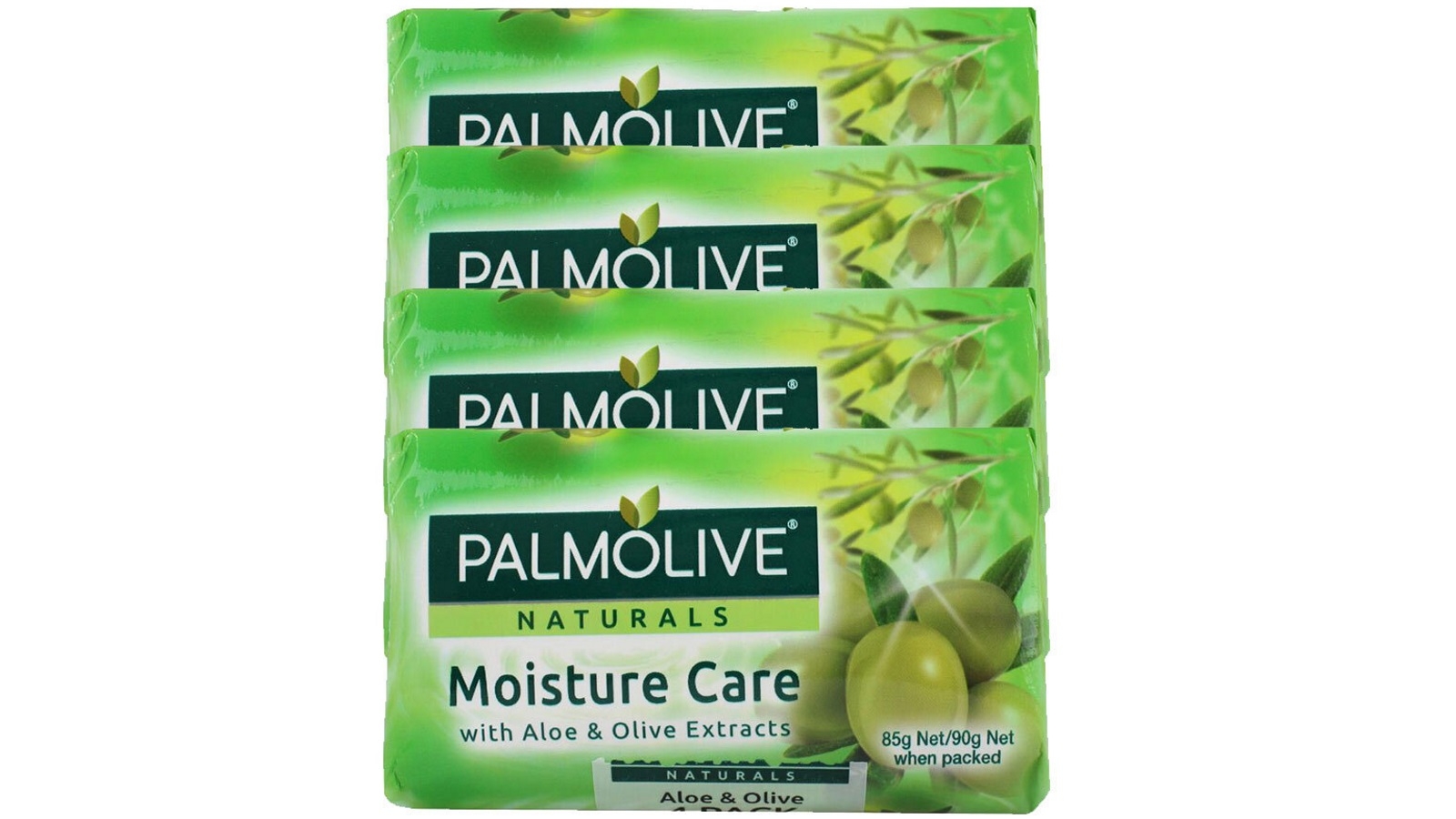 Palmolive 4-Pack 90g Soap Bars Aloe & Olive Extracts | Harvey Norman