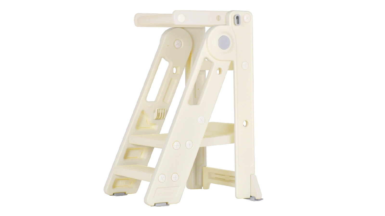 Advwin Foldable Kids Standing Tower Step Stool with Safety Rail for Kitchen and Learning