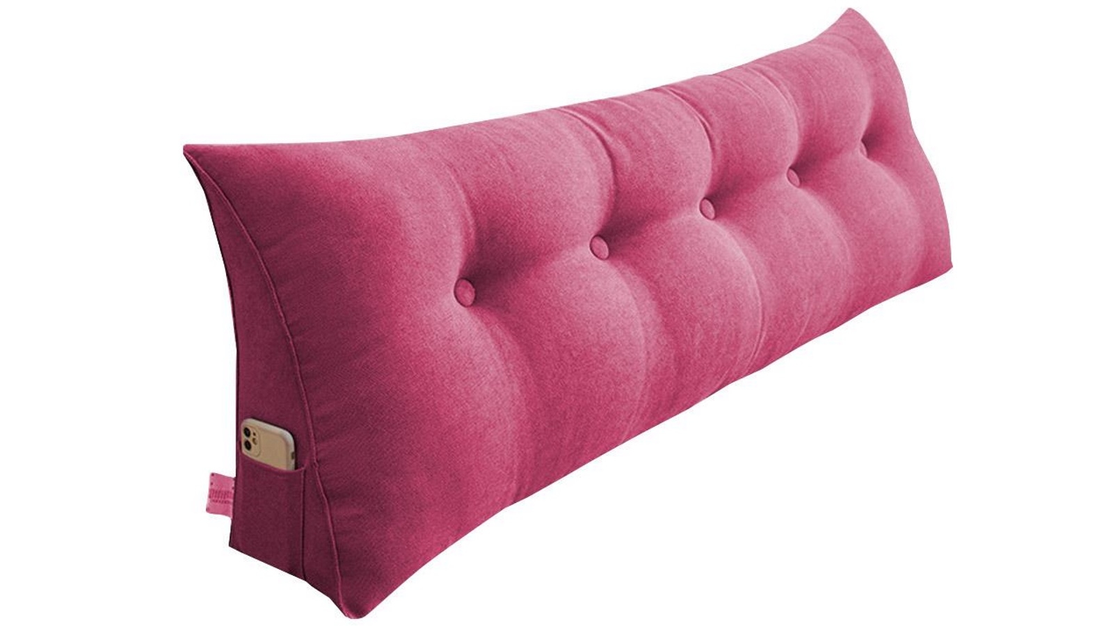 SOGA 150cm Pink Triangular Wedge Bed Pillow Headboard Backrest Bedside Tatami Cushion Home Decor