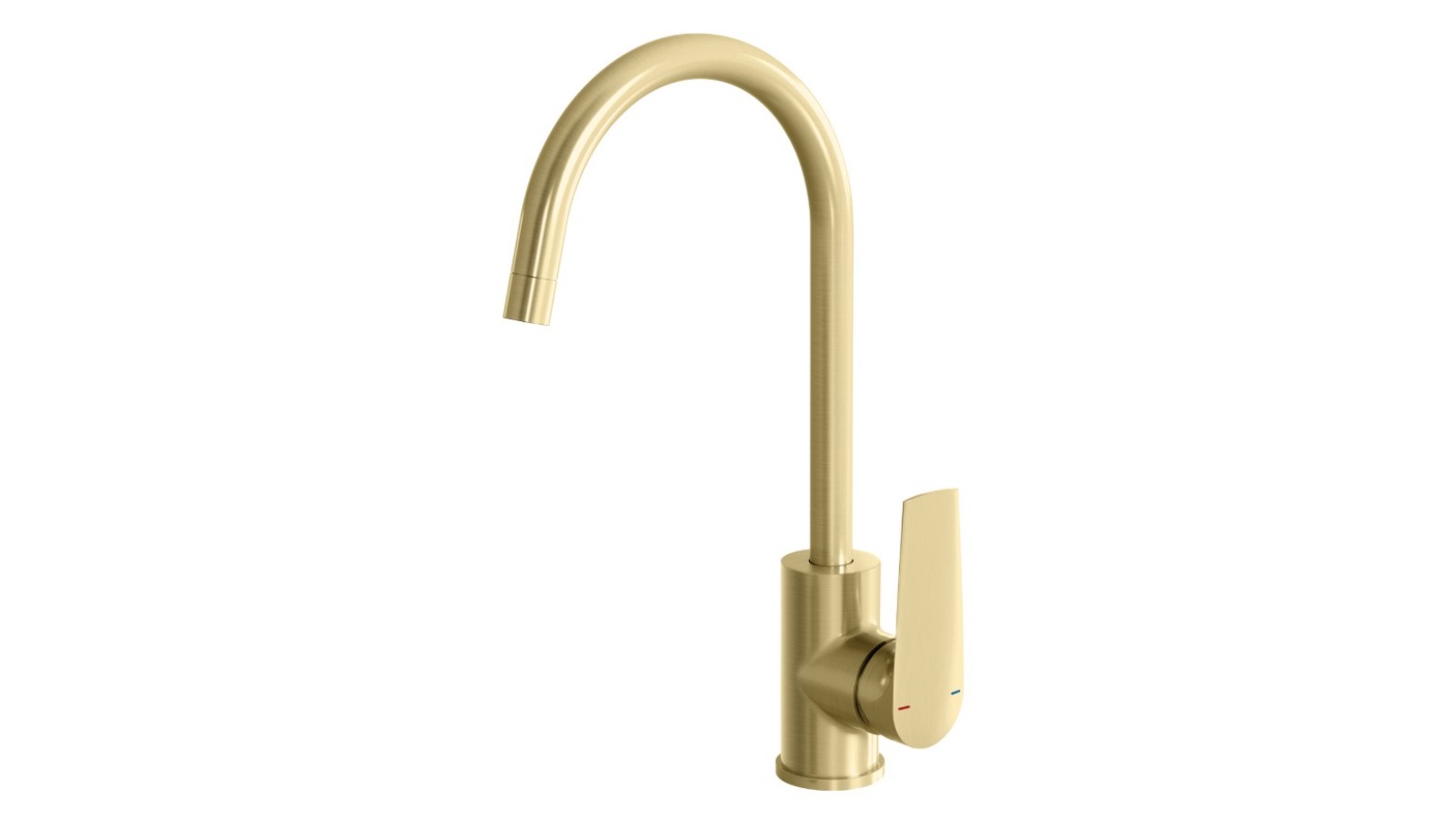 Phoenix Arlo Sink Mixer 200mm Gooseneck LF - Brushed Gold