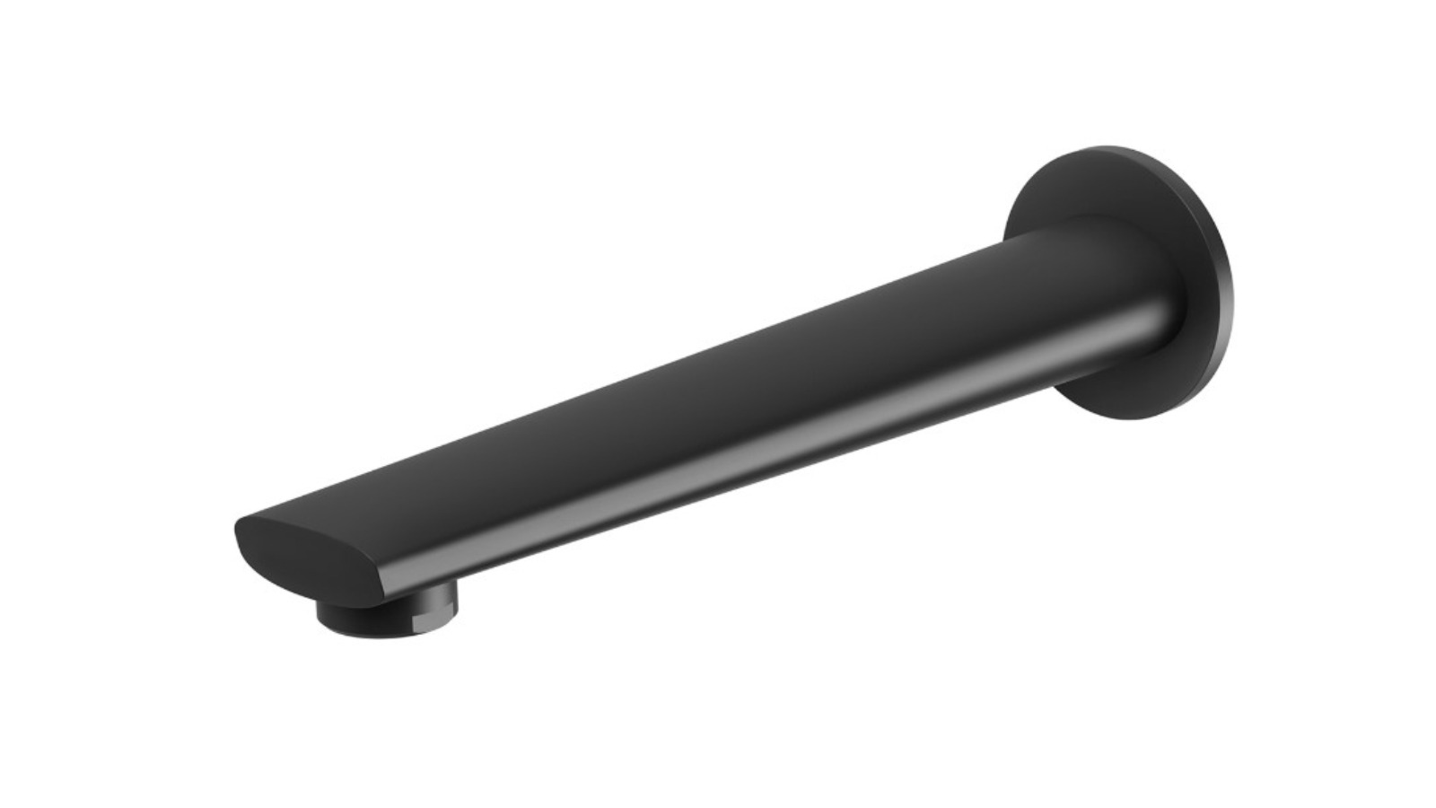 Phoenix Arlo 200mm Wall Bath Outlet - Matte Black