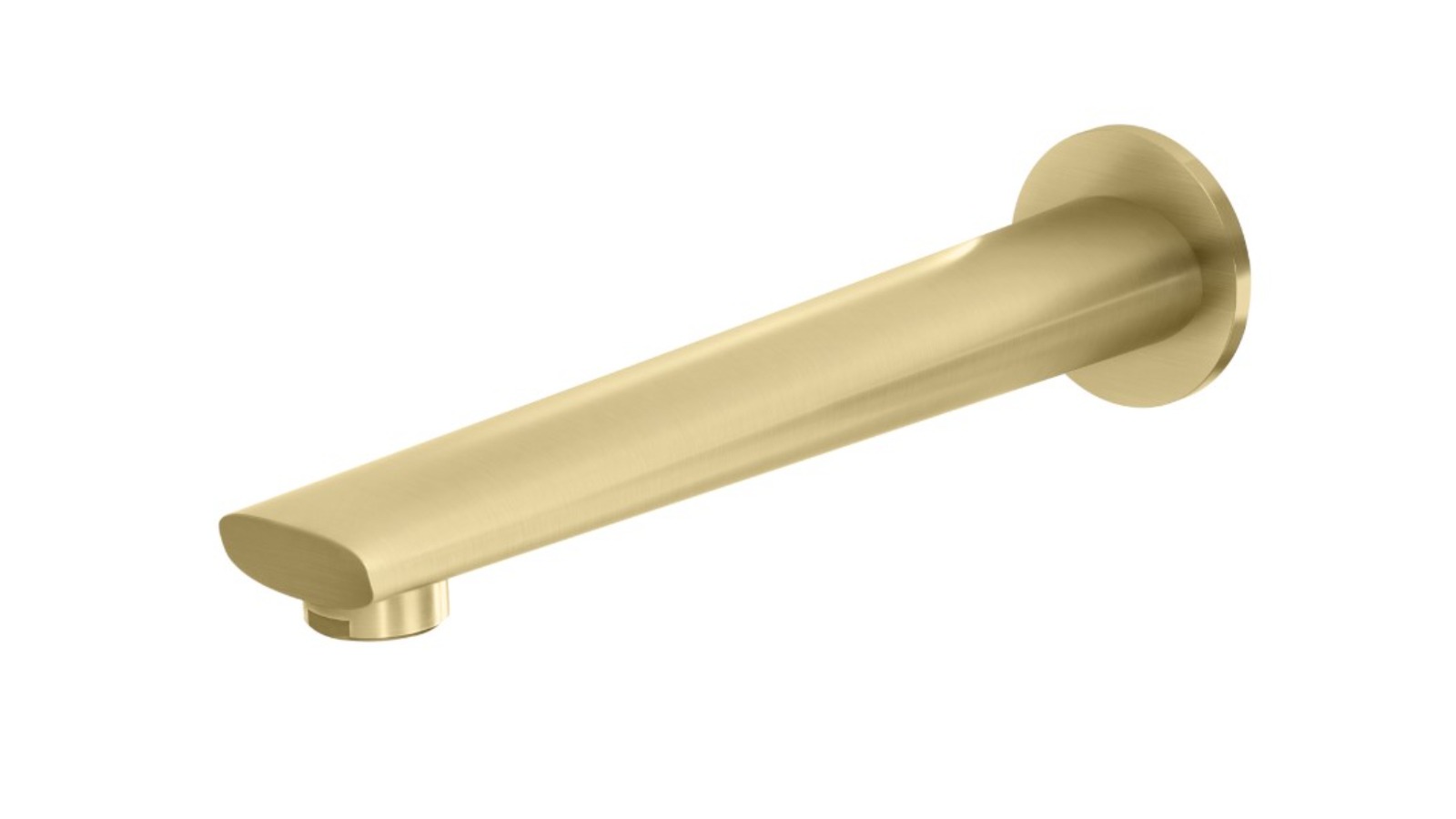 Phoenix Arlo 200mm Wall Bath Outlet - Brushed Gold