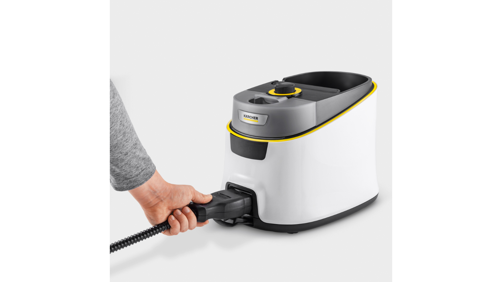 Karcher SC 5 Deluxe Steam Cleaner with LED Light Ring | Harvey Norman