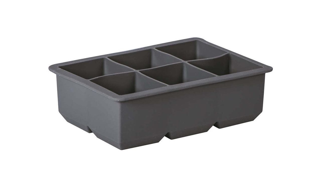 Avanti 6-Cup Charcoal Silicone King Square Ice Cube Tray
