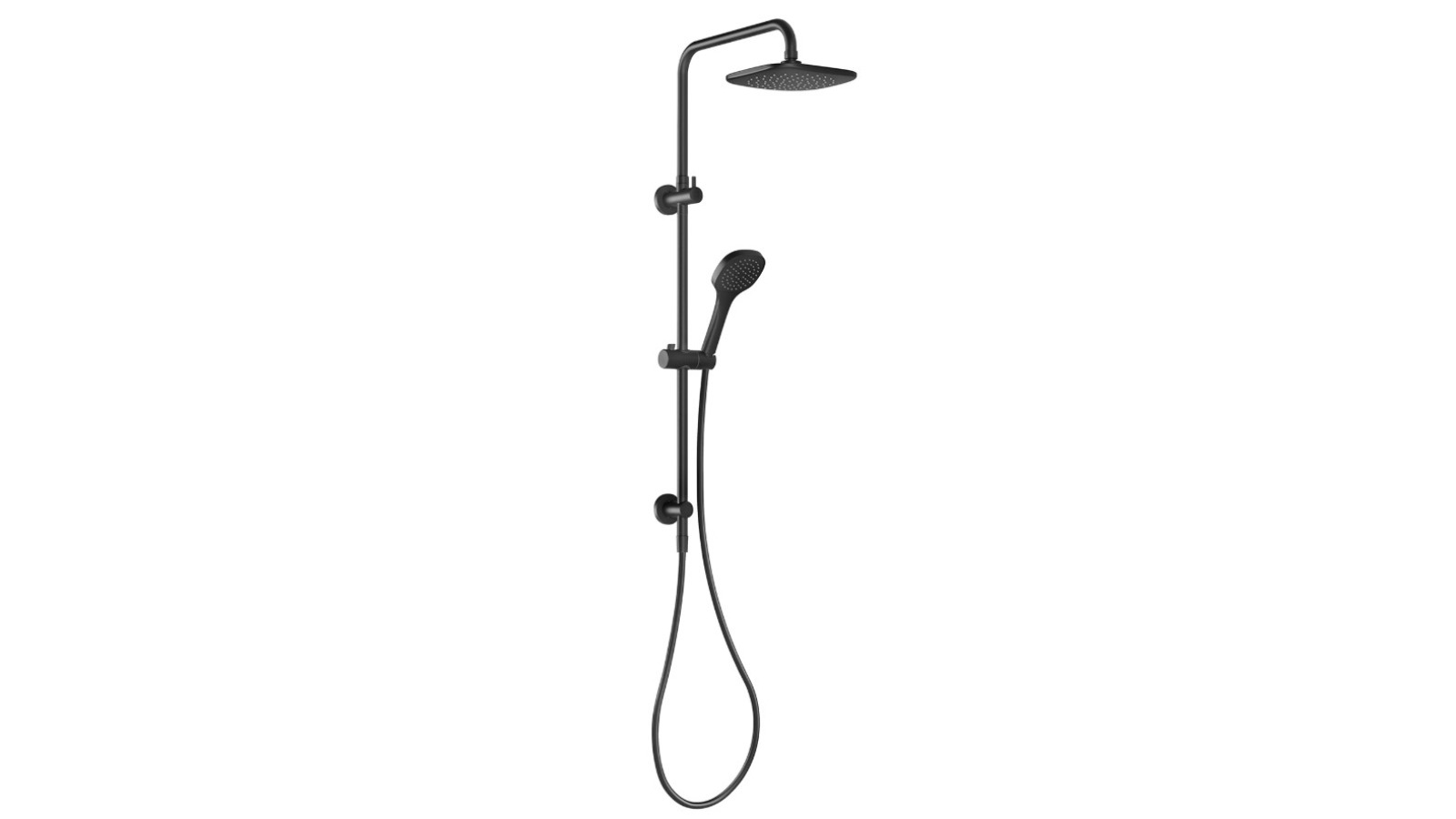 Phoenix Teva Twin Shower - Matte Black