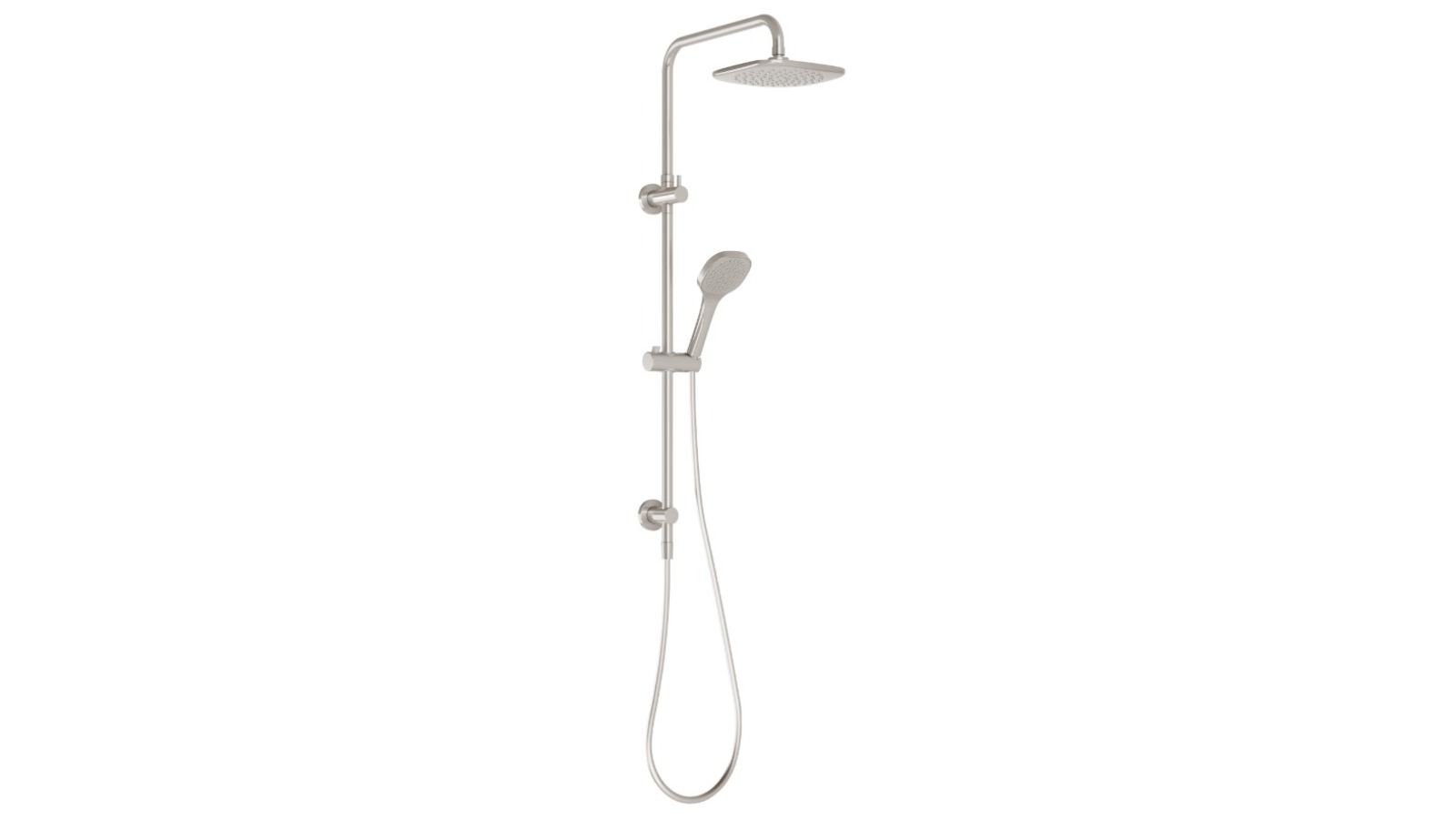 Phoenix Teva Twin Shower - Brushed Nickel