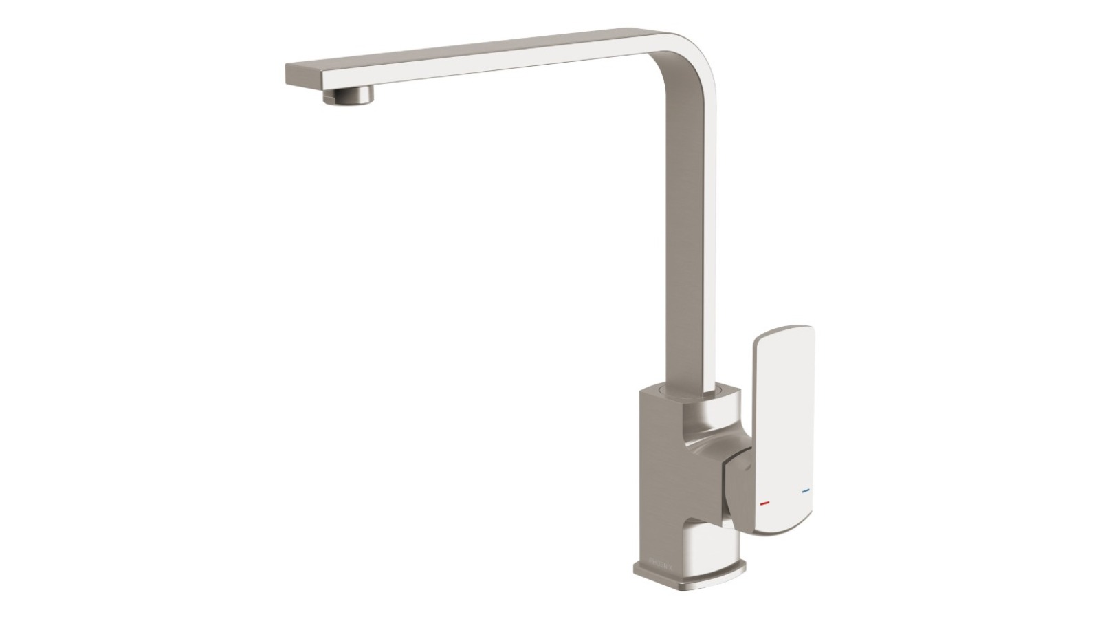 Phoenix Teva 200mm Squareline Lead-Free Sink Mixer - Brushed Nickel