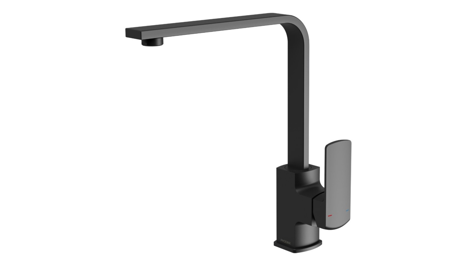 Phoenix Teva 200mm Squareline 6 Star Lead-Free Sink Mixer - Matte Black