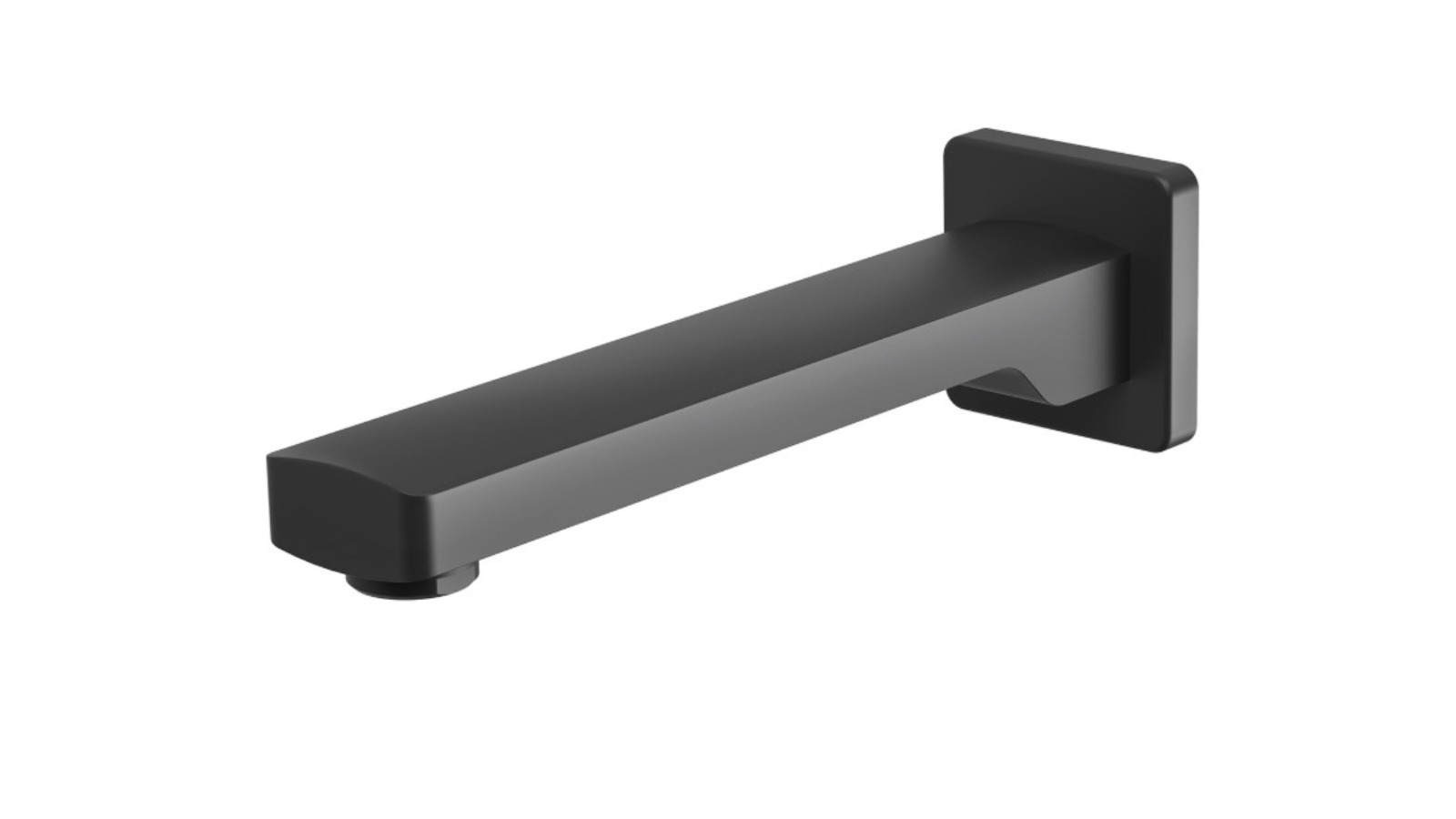 Phoenix Teva 200mm Wall Bath Outlet - Matte Black