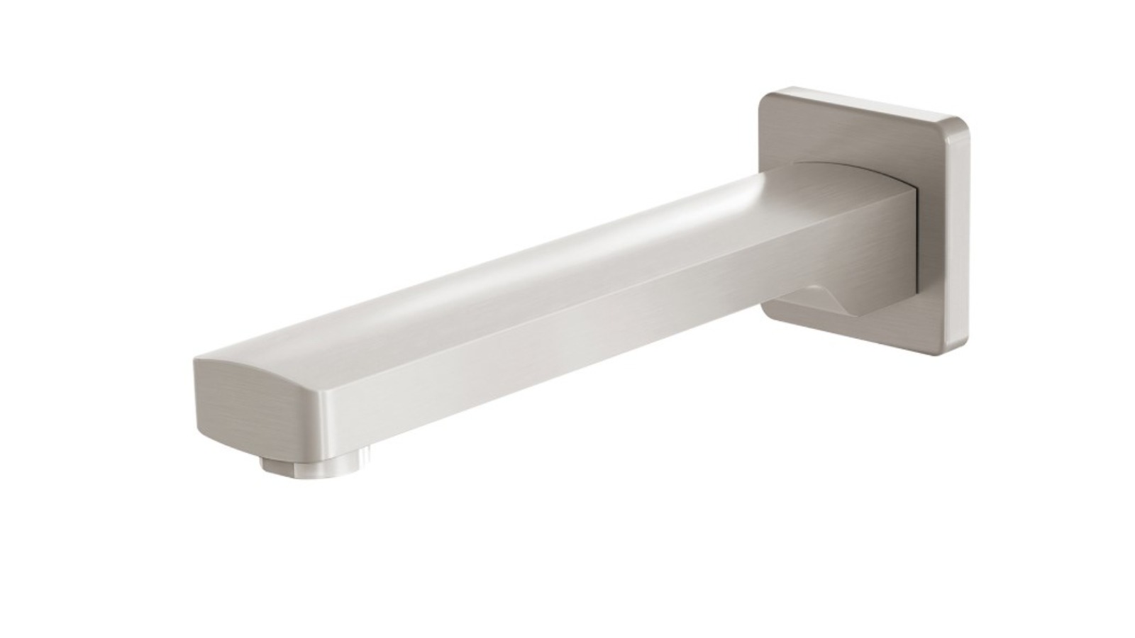 Phoenix Teva 200mm Wall Bath Outlet - Brushed Nickel