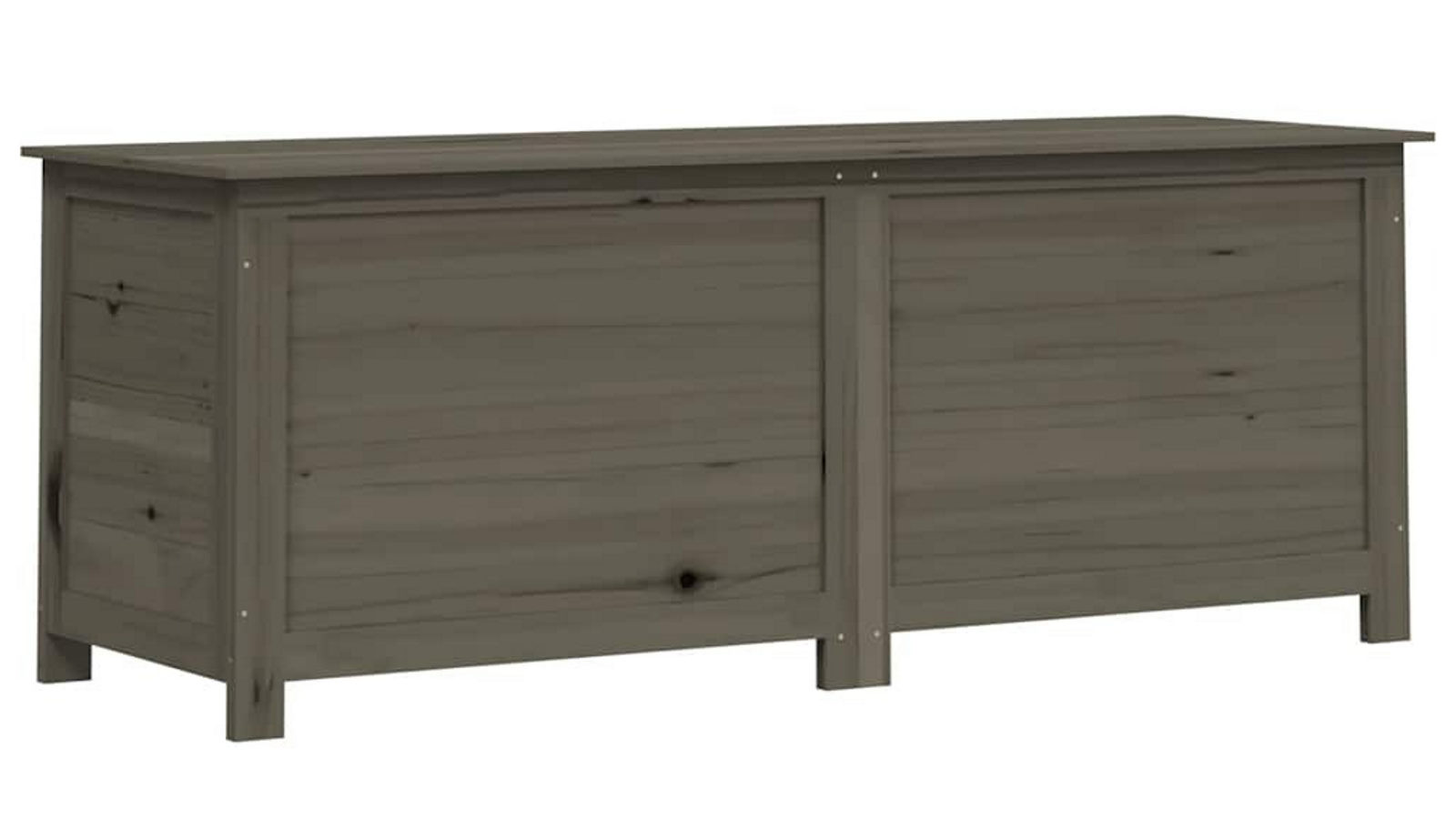 vidaXL 150 x 50 x 5cm Solid Wood Fir Outdoor Cushion Box - Anthracite