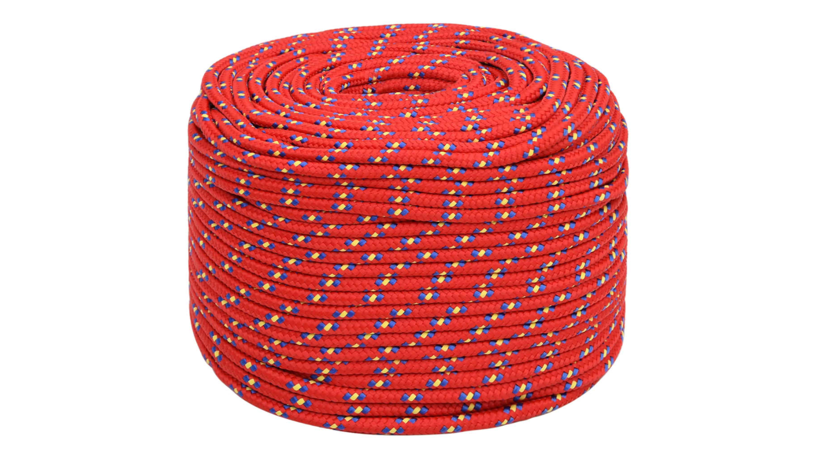 vidaXL Red Polypropylene Boat Rope - 0.8 x 50metre