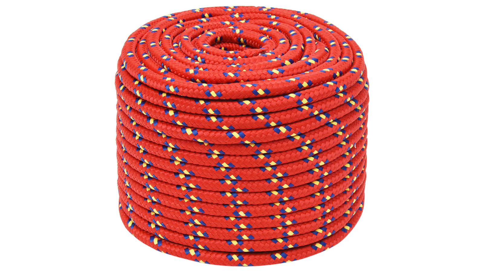 vidaXL Polypropylene 1.2cm/100metre Boat Rope - Red