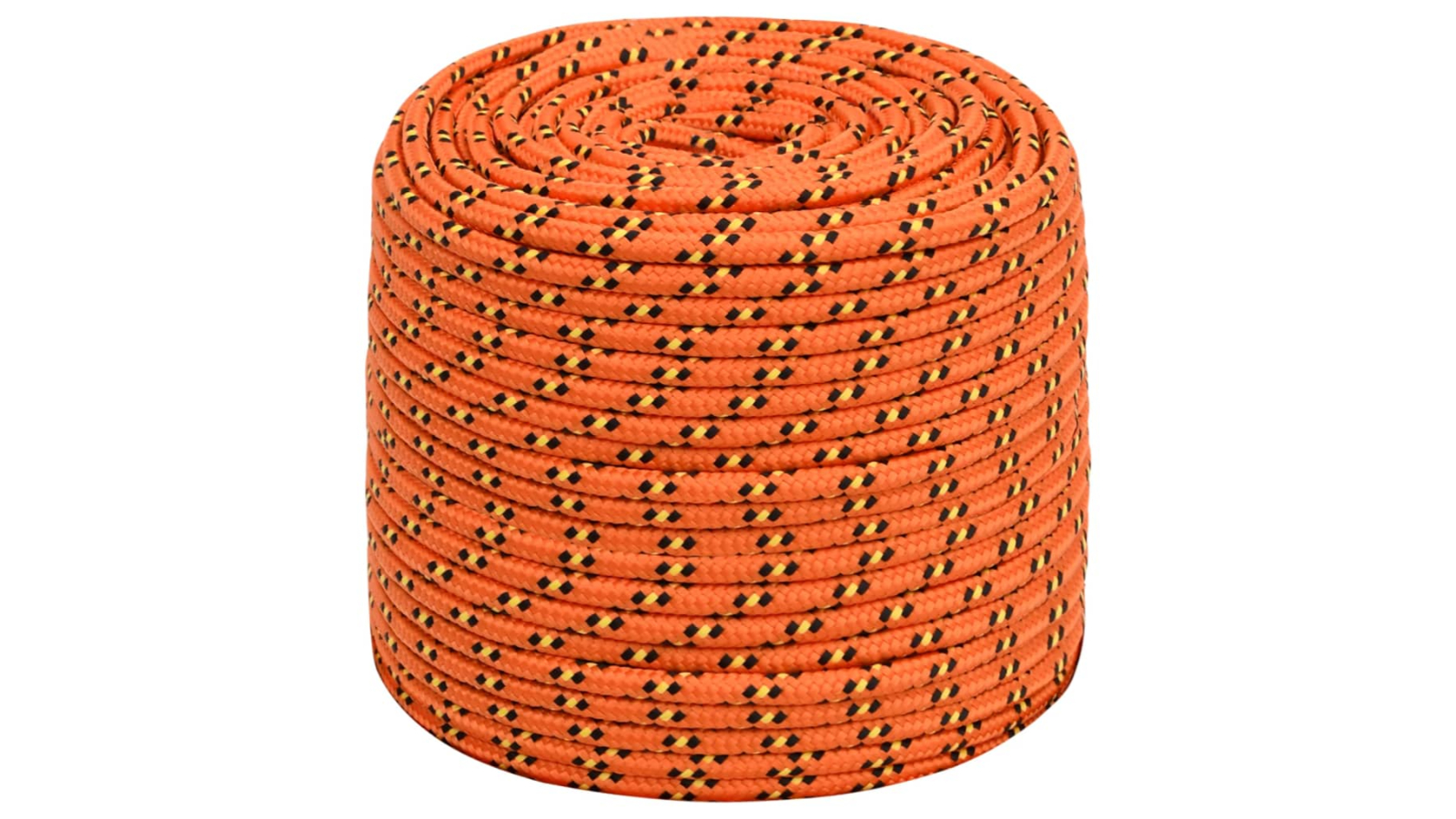 vidaXL Orange Polypropylene Boat Rope - 0.6 x 50metre