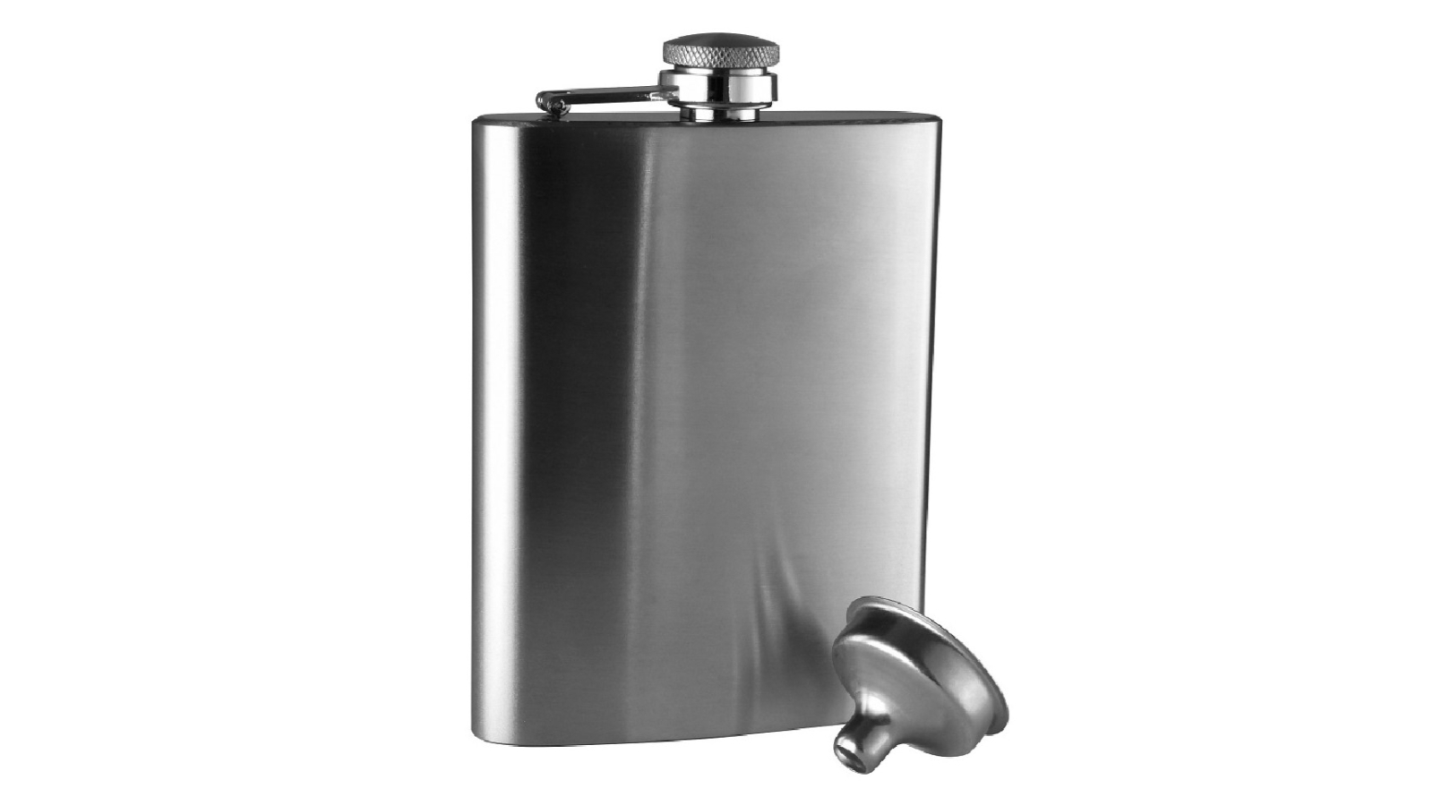Avanti 236ml Stainless Steel Hip Flask - Shiny Finish