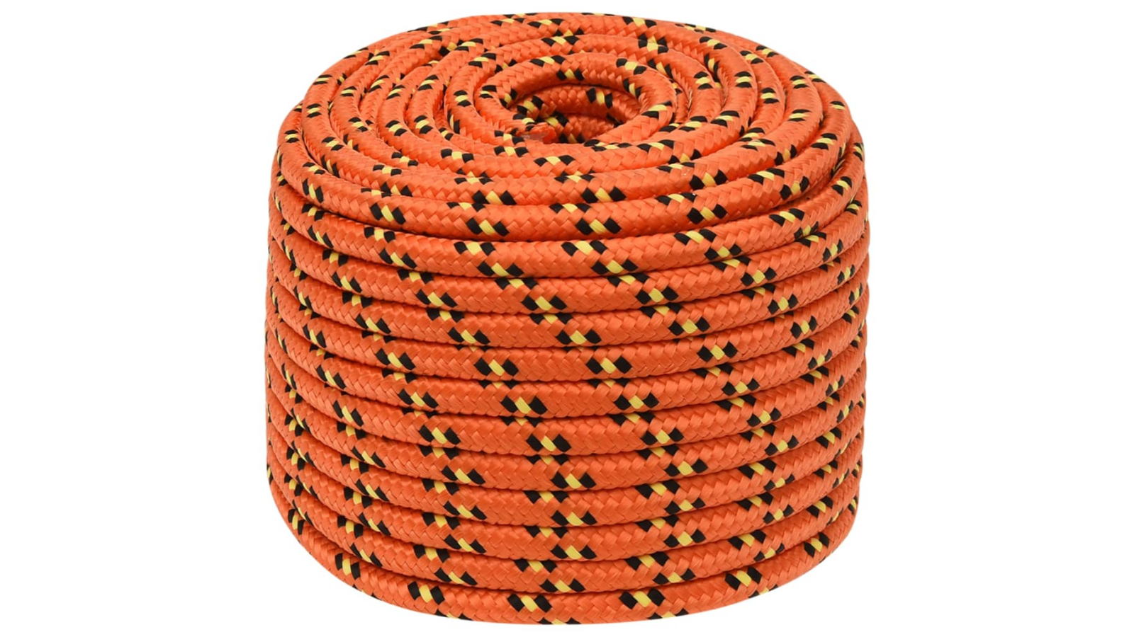 vidaXL Orange Polypropylene Boat Rope - 1.2 x 50metre