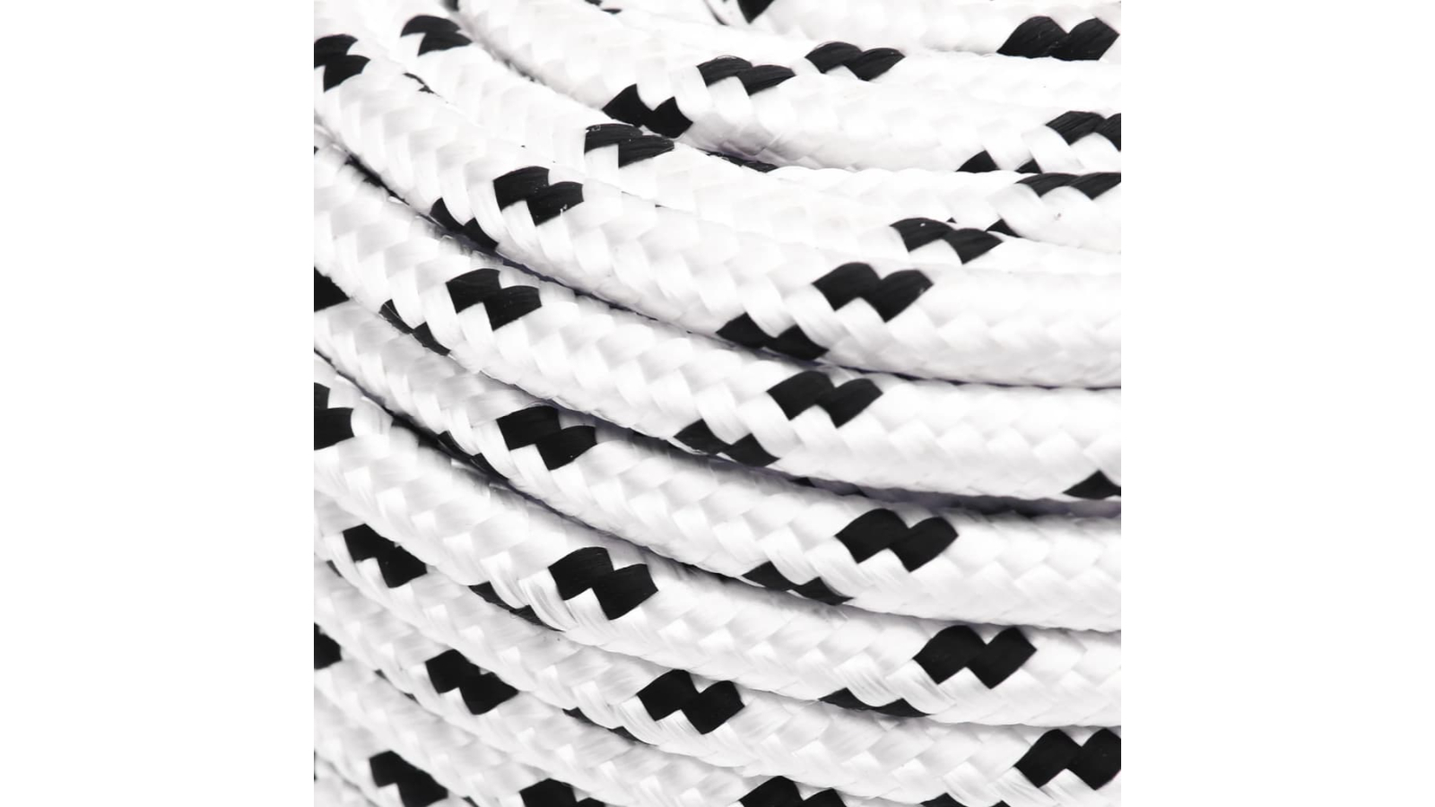 vidaXL Polyester Braided 0.6cm/100metre Boat Rope - White | Harvey Norman