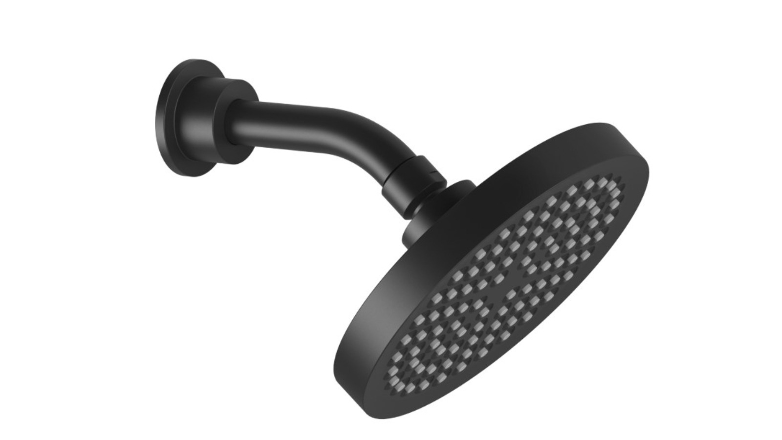 Phoenix Pina Shower Arm and 150mm Round Rose - Matte Black