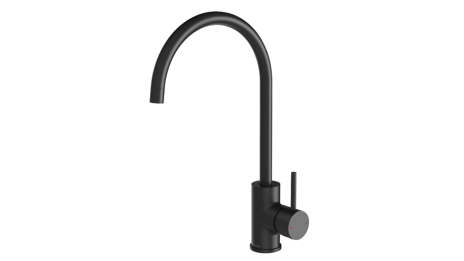 Phoenix 200mm Gooseneck Pina Sink Mixer - Matte Black