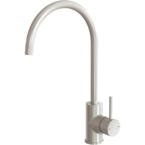 Phoenix 200mm Gooseneck Pina Sink Mixer - Brushed Nickel