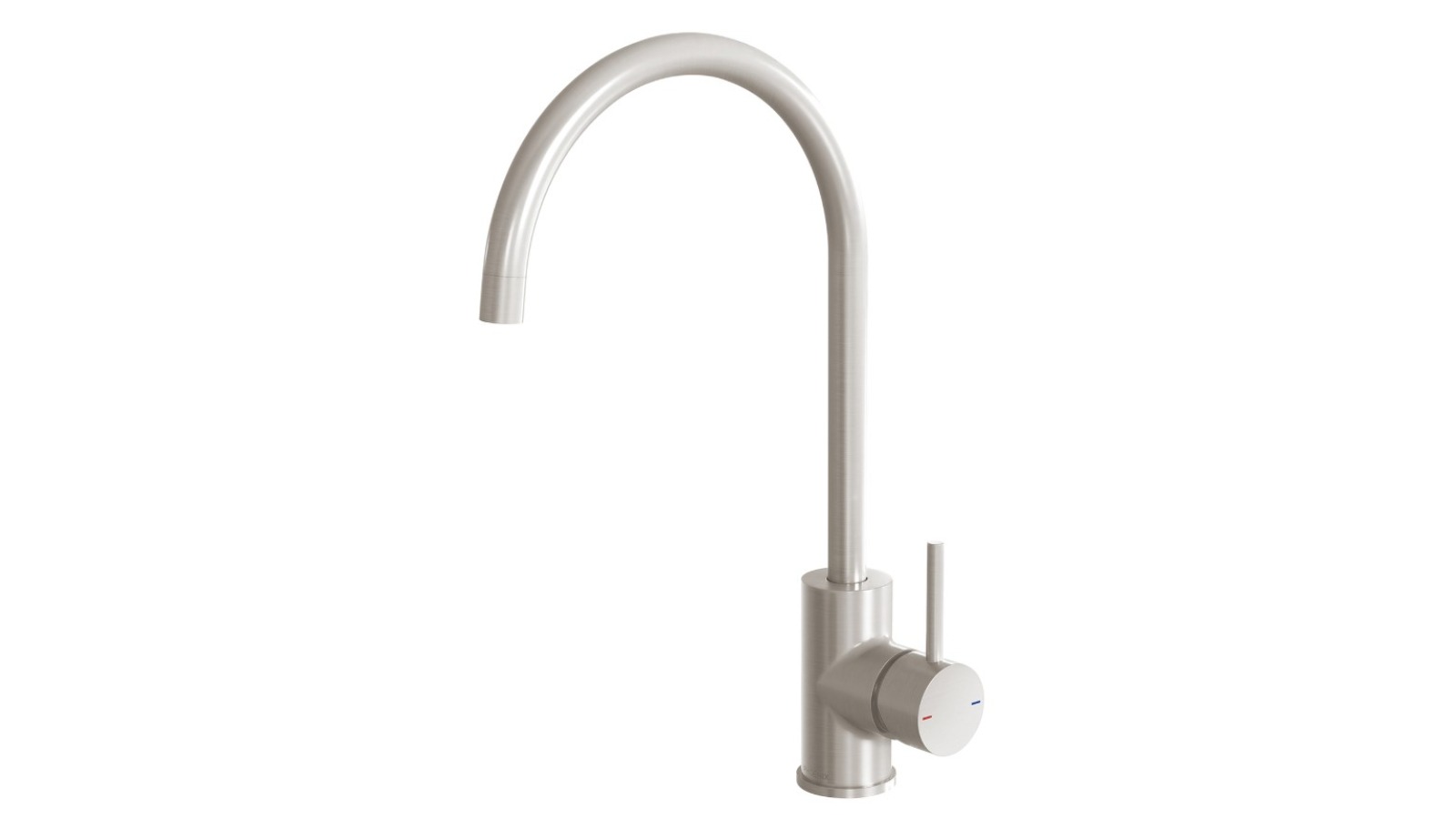 Phoenix 200mm Gooseneck 6 Star Pina Sink Mixer - Brushed Nickel