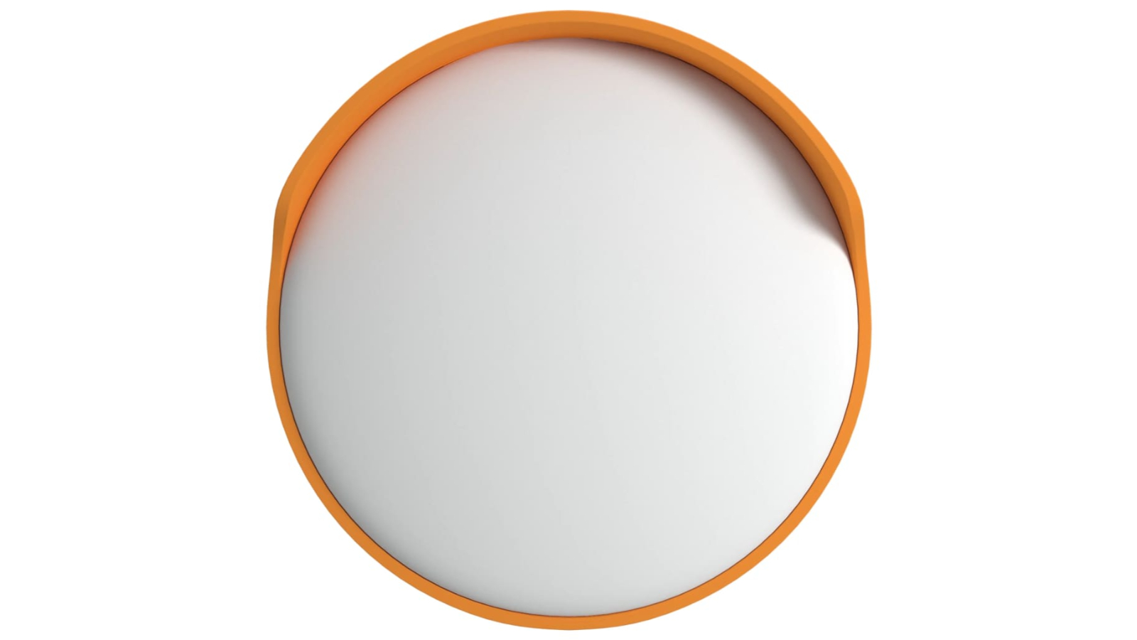 vidaXL Polycarbonate 30cm Outdoor Convex Traffic Mirror - Orange