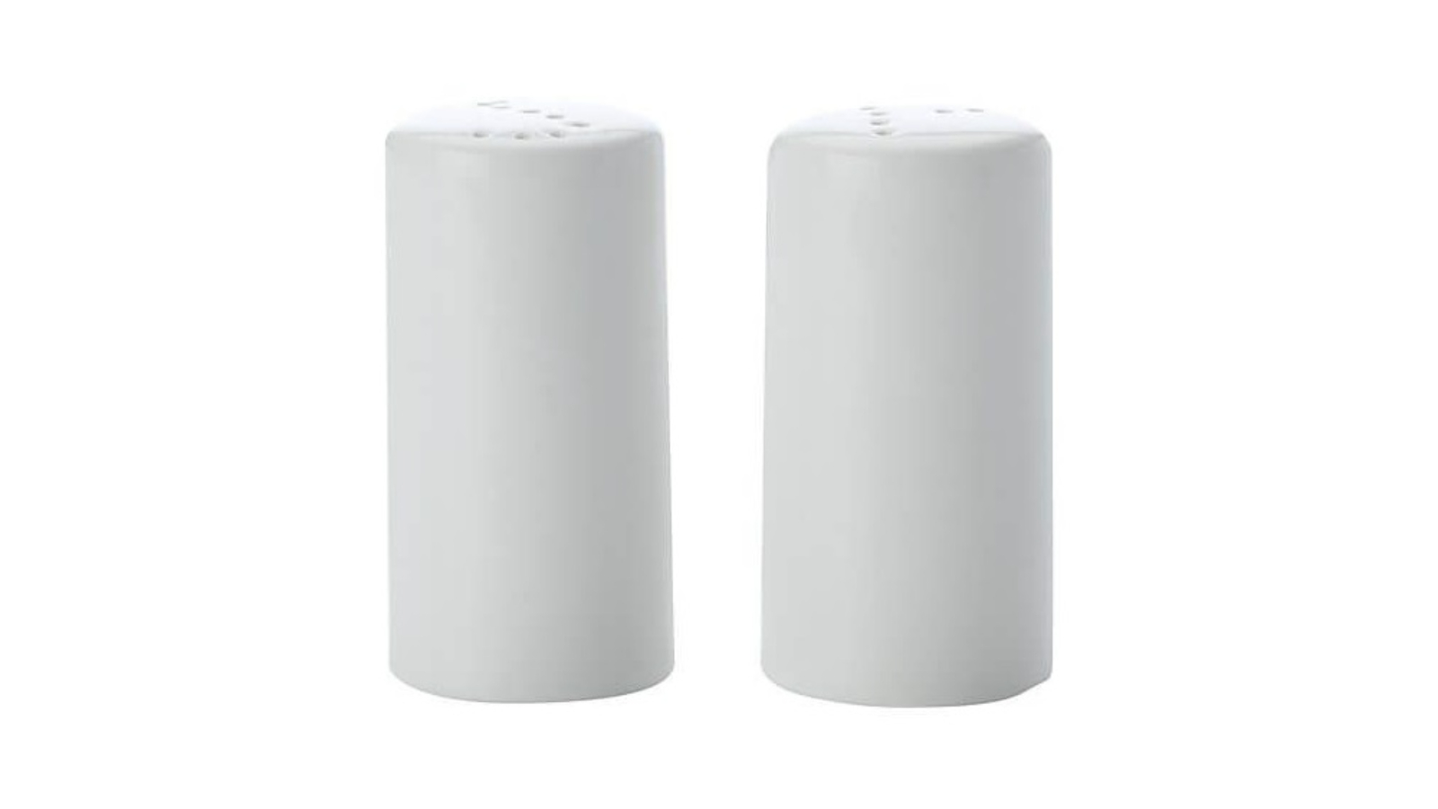 Maxwell and Williams Pack of 2 White Basics Salt/Pepper Shaker Set