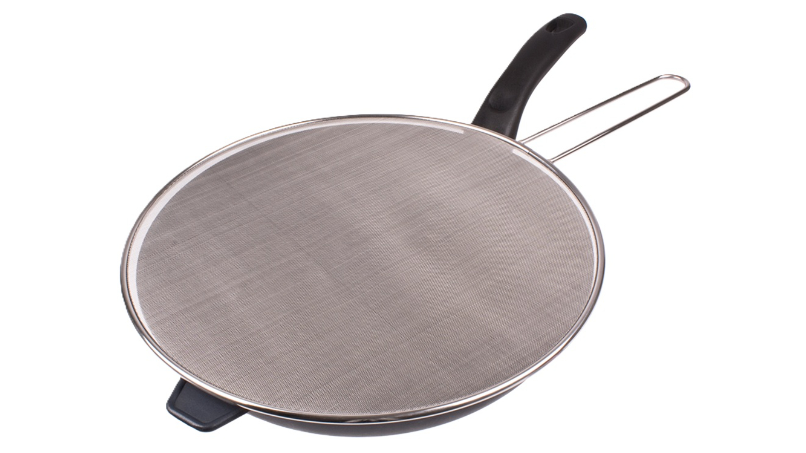 Appetito 33cm Stainless Steel Round Splatter Screen Cover