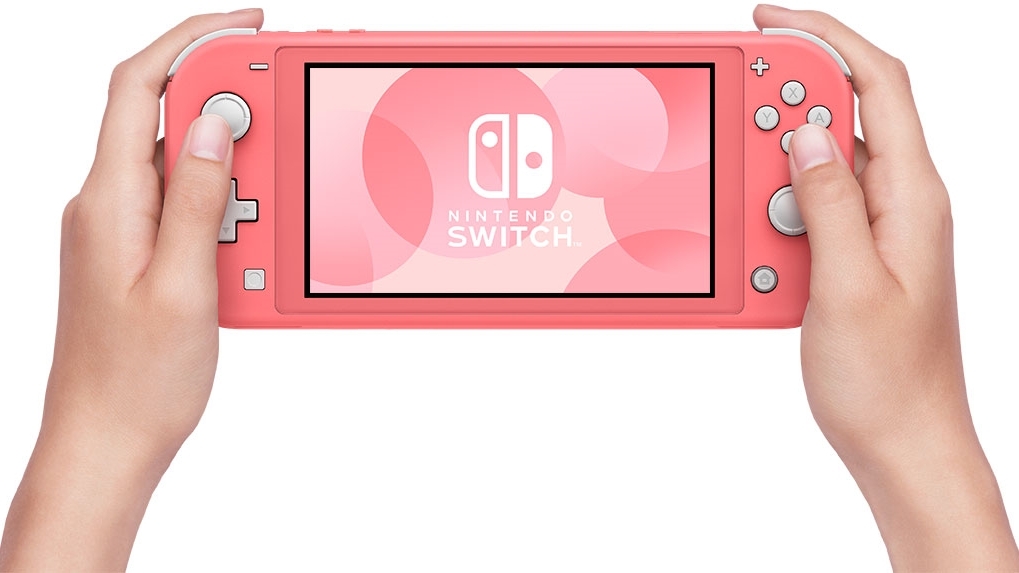 Nintendo Switch Lite Handheld Console - Coral | Harvey Norman