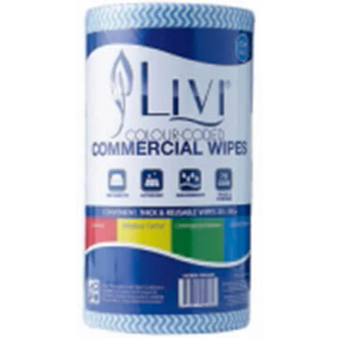 LatestBuy Livi Essentials Commercial Wipes - Blue