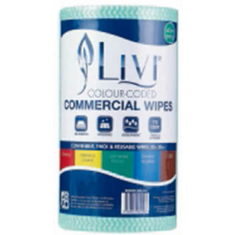 LatestBuy Livi Essentials Commercial Wipes - Green